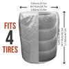 External Tire Cover - Waterproof, UV Resistant and Anti-fouling Polyester Auto Parts Storage Bag, Thick and Anti-aging