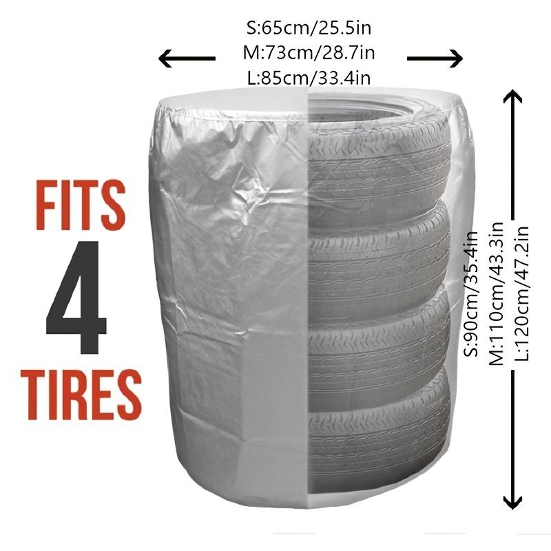 External Tire Cover - Waterproof, UV Resistant and Anti-fouling Polyester Auto Parts Storage Bag, Thick and Anti-aging