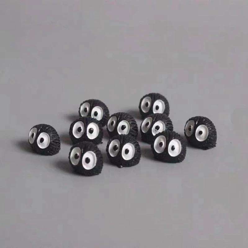 

20PCS Mini Dust Ball Figure Elves Singular Resin Briquette Toy Miniature Fairy Garden Moss Micro Landscape Ornament Home Decore