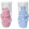 Christmas Series New Cute Hat Scarf Snowman Candle Silicone Molds Snowflake Christmas Tree Plaster Soap Resin Mould Home Decor