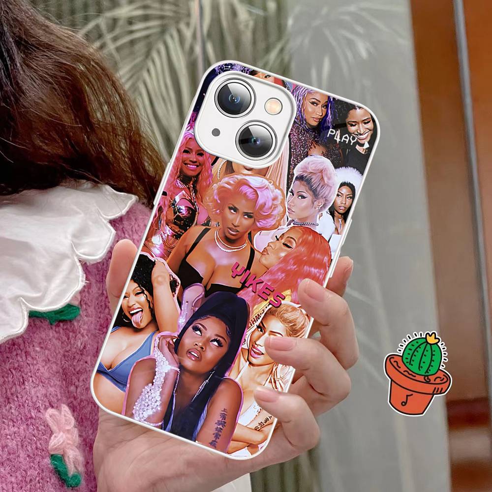N-Nicki Singer Minaj Tempered Glass For Iphone 14 13 12 11 Pro Mini XS MAX 14Plus X XS XR Fundas