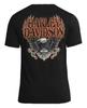 Men’s Eagle Piston Graphic Short Sleeve Cotton T-Shirt Biker Style