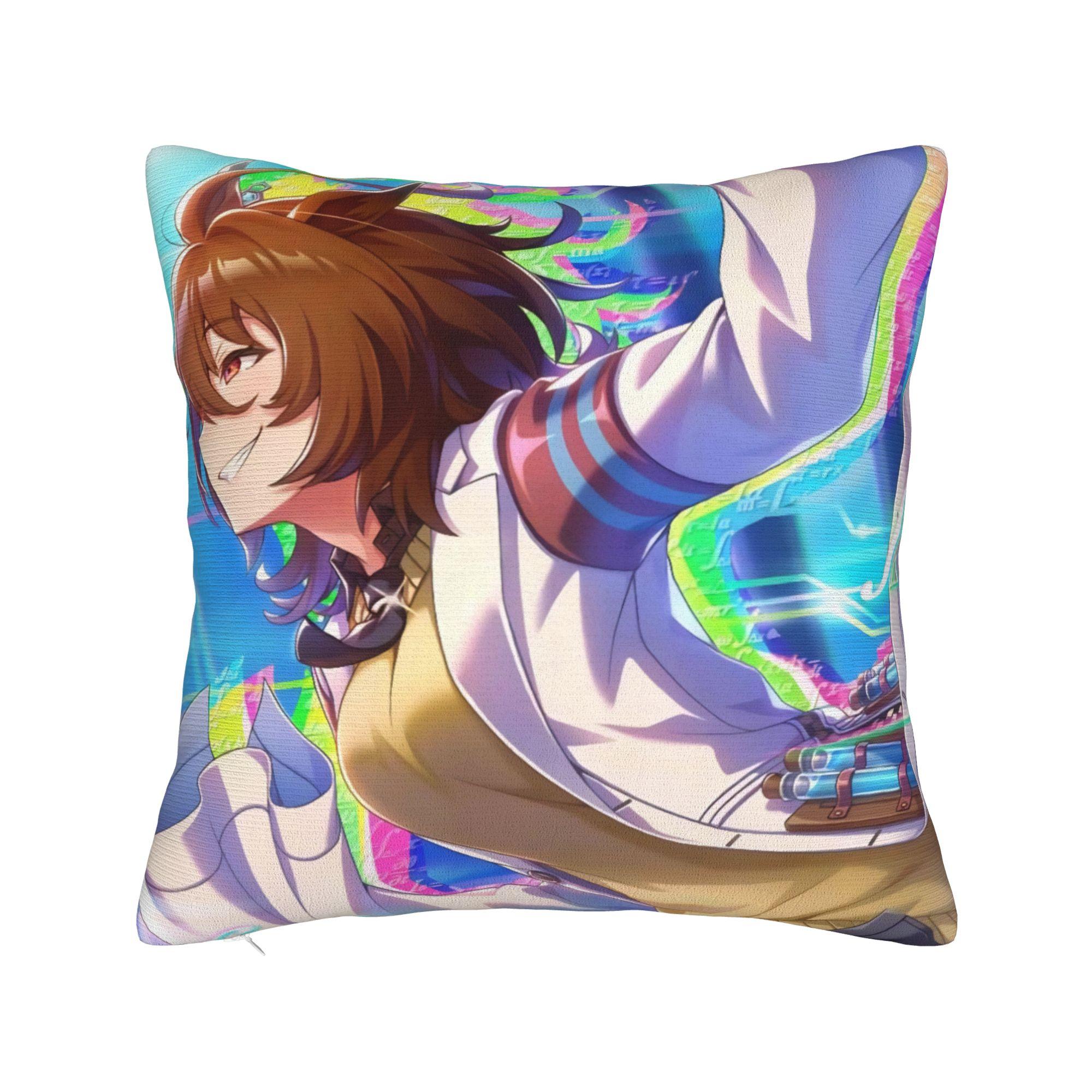 Умамусуме Претти Дерби Аниме Наволочки Мерч Мягкая Наволочка Украшения Наволочка Чехол для Подушки Стул Разные Размеры 12x12Inch