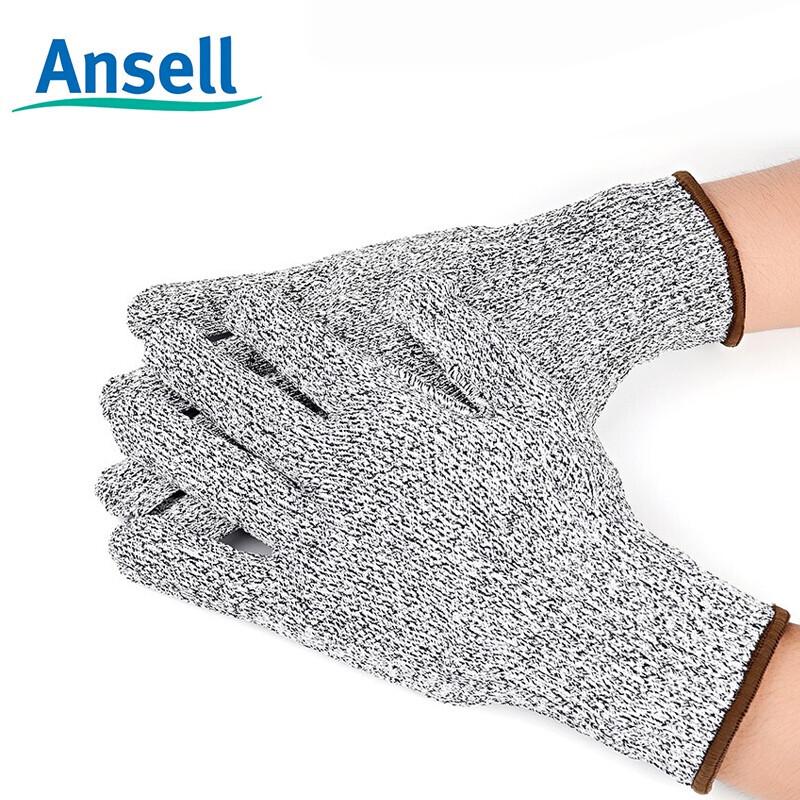 Ansell 48-700 Cut-Resistant Anti-Slip Industrial Gloves L / Size 9