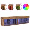 TV Cabinet Set 2 pcs Reclaimed Wood Look 60 x 30 x 30 cm Engineered Wood