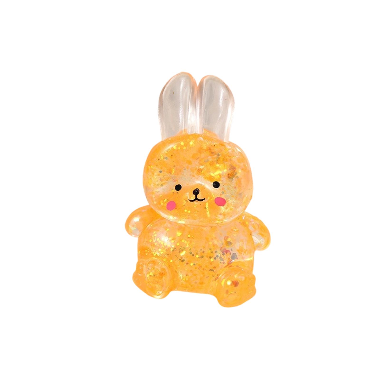 

Squishy Bunny Toy 2pc Set Soft Slow Rising Stress Relief Toy for Kids and Adults Sensory Fidget Toy for Anxiety and Focus оранжевый