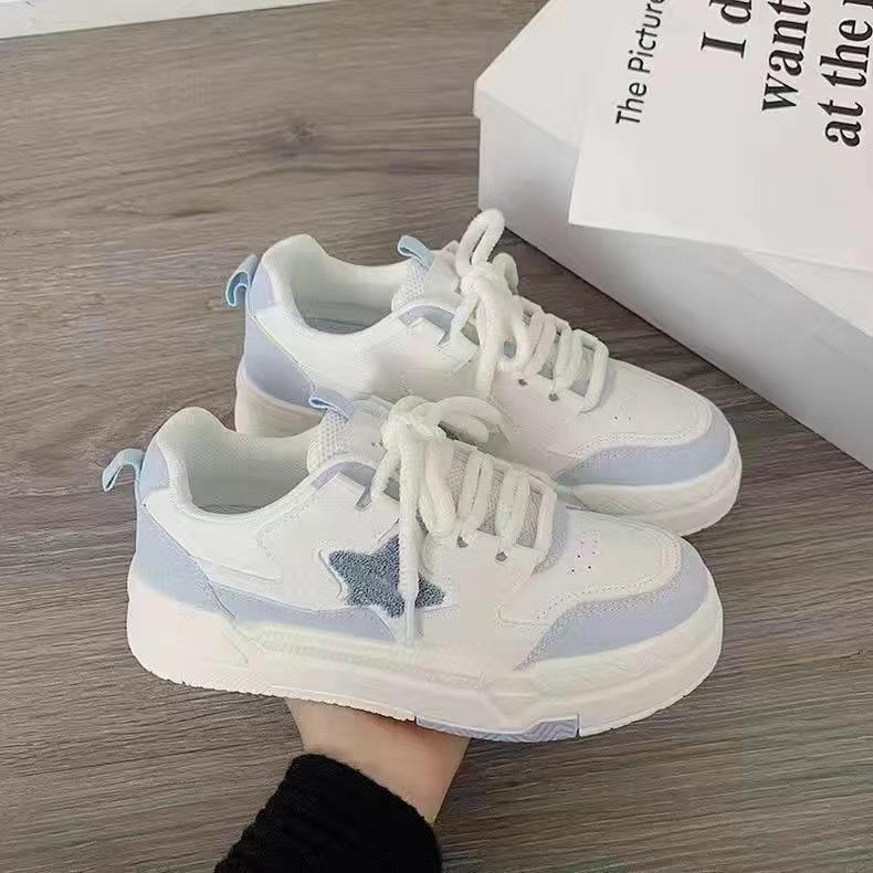 Comfortable platform white shoes women's autumn and winter increase ins tide 2025 new versatile casual sports shoes running board shoes