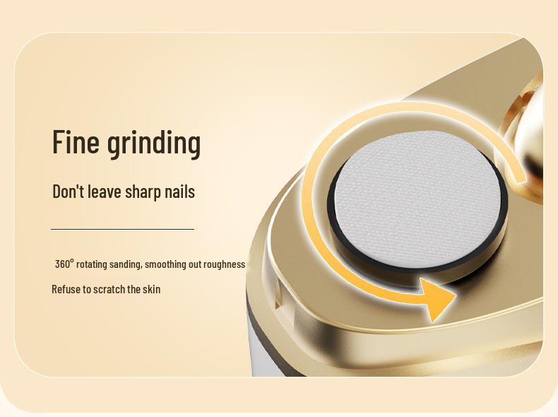 Dual-Function Silent Electric Nail Clipper with Suction and Anti-Pinch Technology for Adults