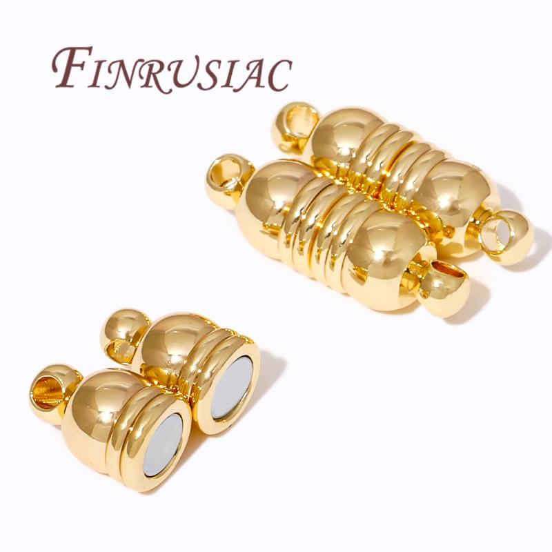 18K Gold Plated Magnetic Fasteners,Magnetic Clasps For Bracelets Accessories,DIY Necklace Clasp Connectors Jewelry Making