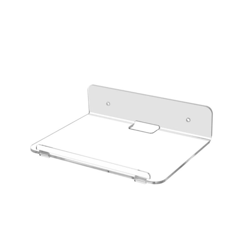 Modern Wall Mounted Plant Shelf Clear Acrylic Multipurpose Display For Home Office Decoration Sturdy Bracket