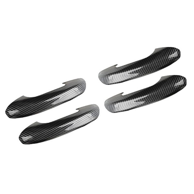 Authentic Car ABS Carbon Fiber Outer Side Door Handle Cover Trim For Mercedes Benz C Class W206