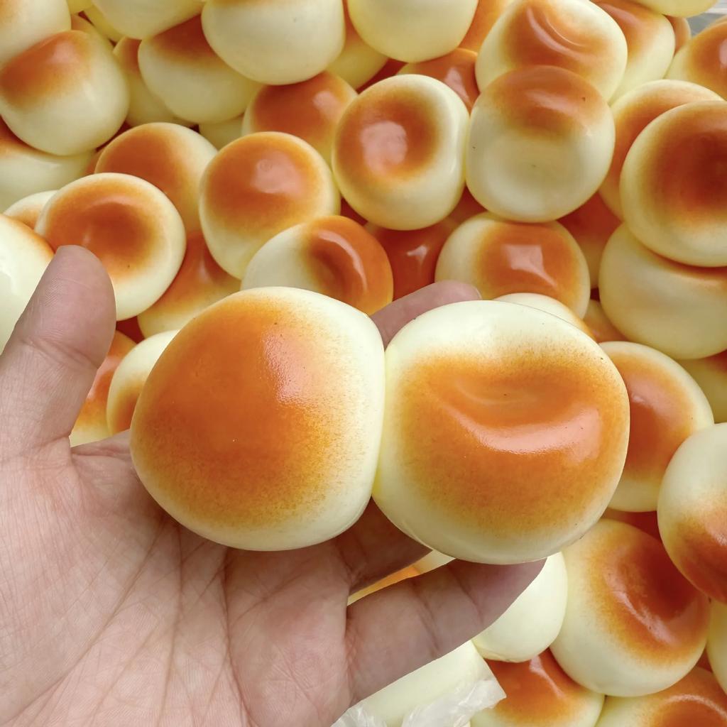 Handmade Simulation Toast Bun Squishies Ultra Thin Air Shell Maltose Soft Squeeze Stress Soothing Viral Xiaohongshu Fidget Toy