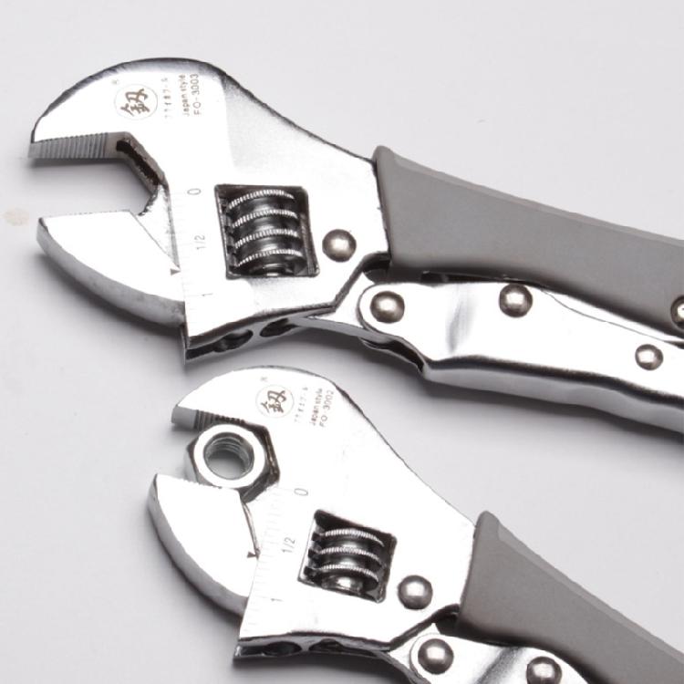 Large Opening Adjustable Spanner Monkey Wrench Adjustable Angle Slide Wrench