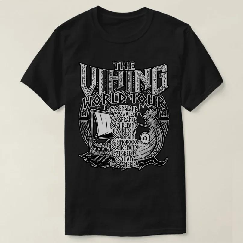 Nordic Warrior World Tour Dragon Boat TShirt 100 Cotton ONeck Short Sleeve Summer Casual Mens Tshirt Size S3XL S