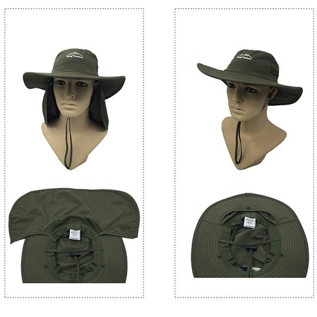 RTS Fashionable Quick Dry Mesh Breathable Outdoor Hiking Wide Brim Bonnie Hat Adjustable Sun protection Bucket Hats for Women
