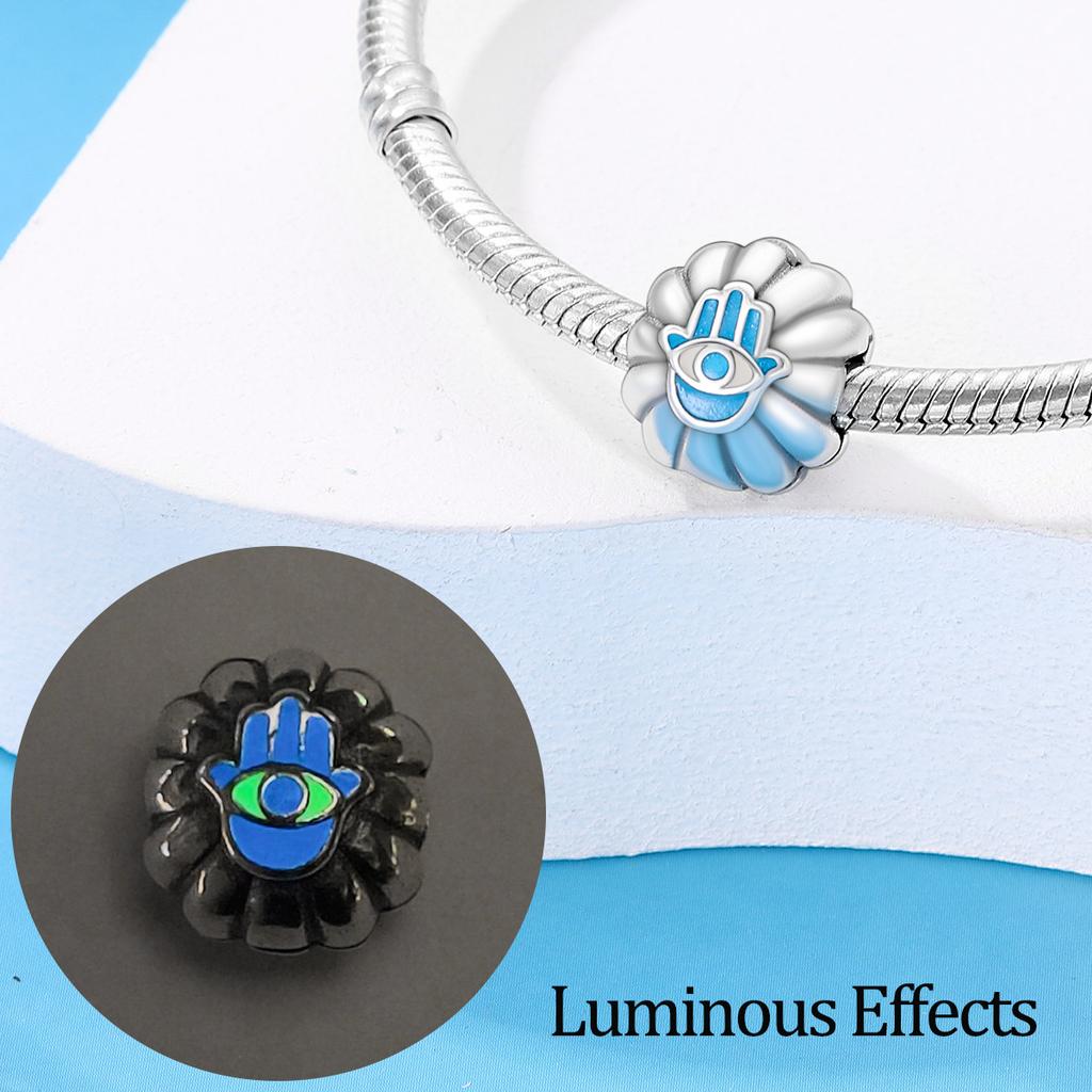 White Copper Plated 9 Silver Beads Flower Light Fixed Beads Isolation Beads High-End Diy Bracelet Necklace