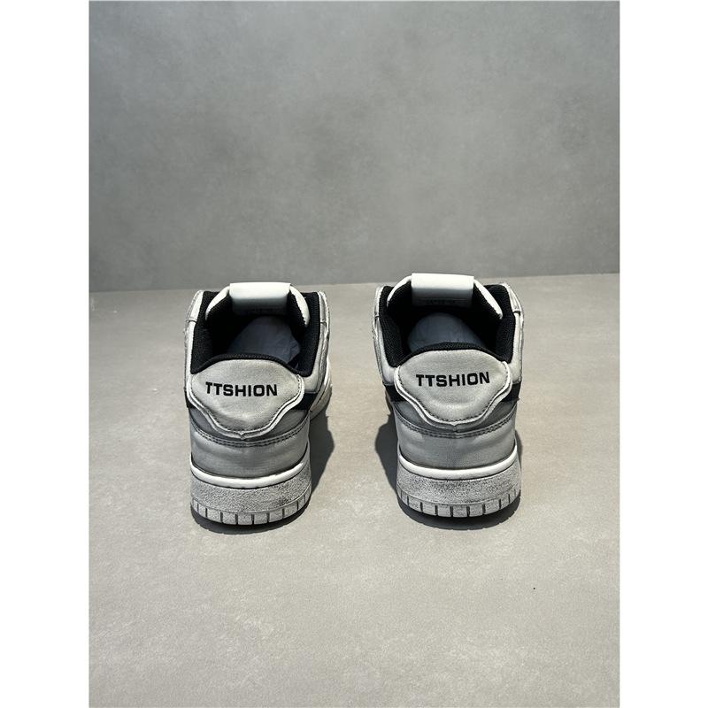 Color-polished star board shoes spring and autumn new comfortable leather surface soft sole lightweight rest shoes tt