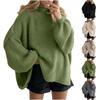 Women's Fashion Casual Round Neck Large Size Thin Knitted Sweater
