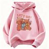 Fashion Kawaii Capybara Bow with Flower Kids Hooded Children's Sweatshirt Cute Hoody for Boys Girls Casual Hoodies Kids Clothing Top