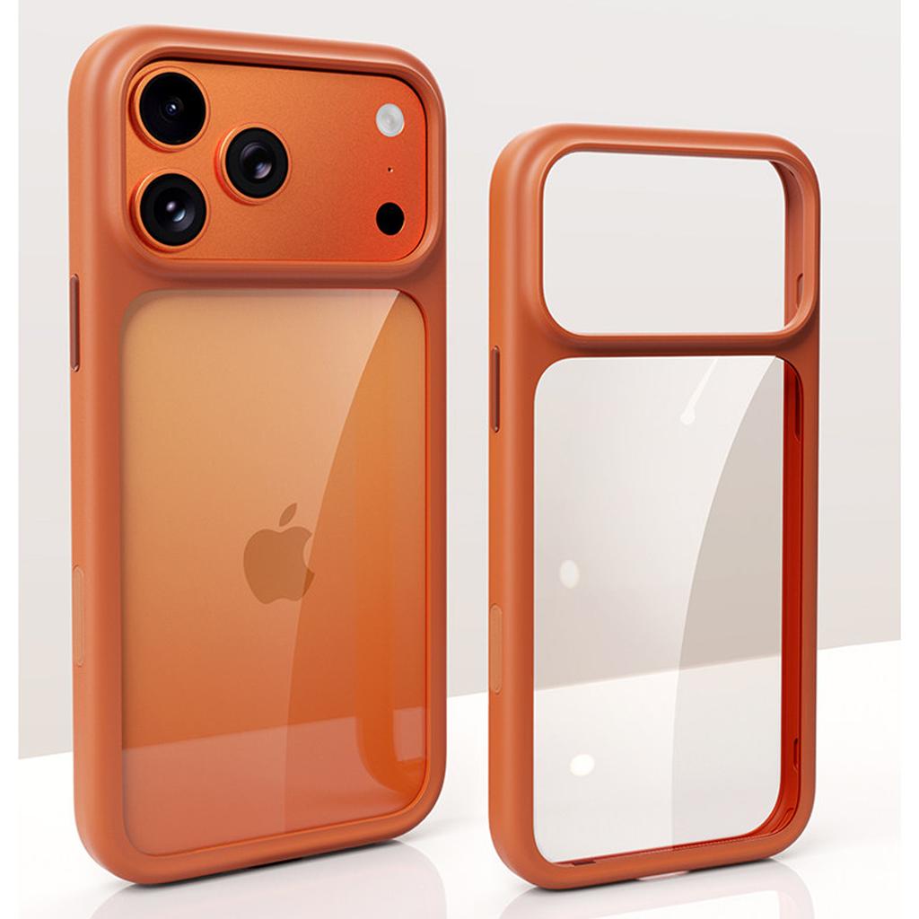 Funda Transparente Dura con Borde Suave de Silicona Avanzada para iPhone 17 17 Pro 17 Pro Max Funda Protectora Antigolpes Funda Regalo