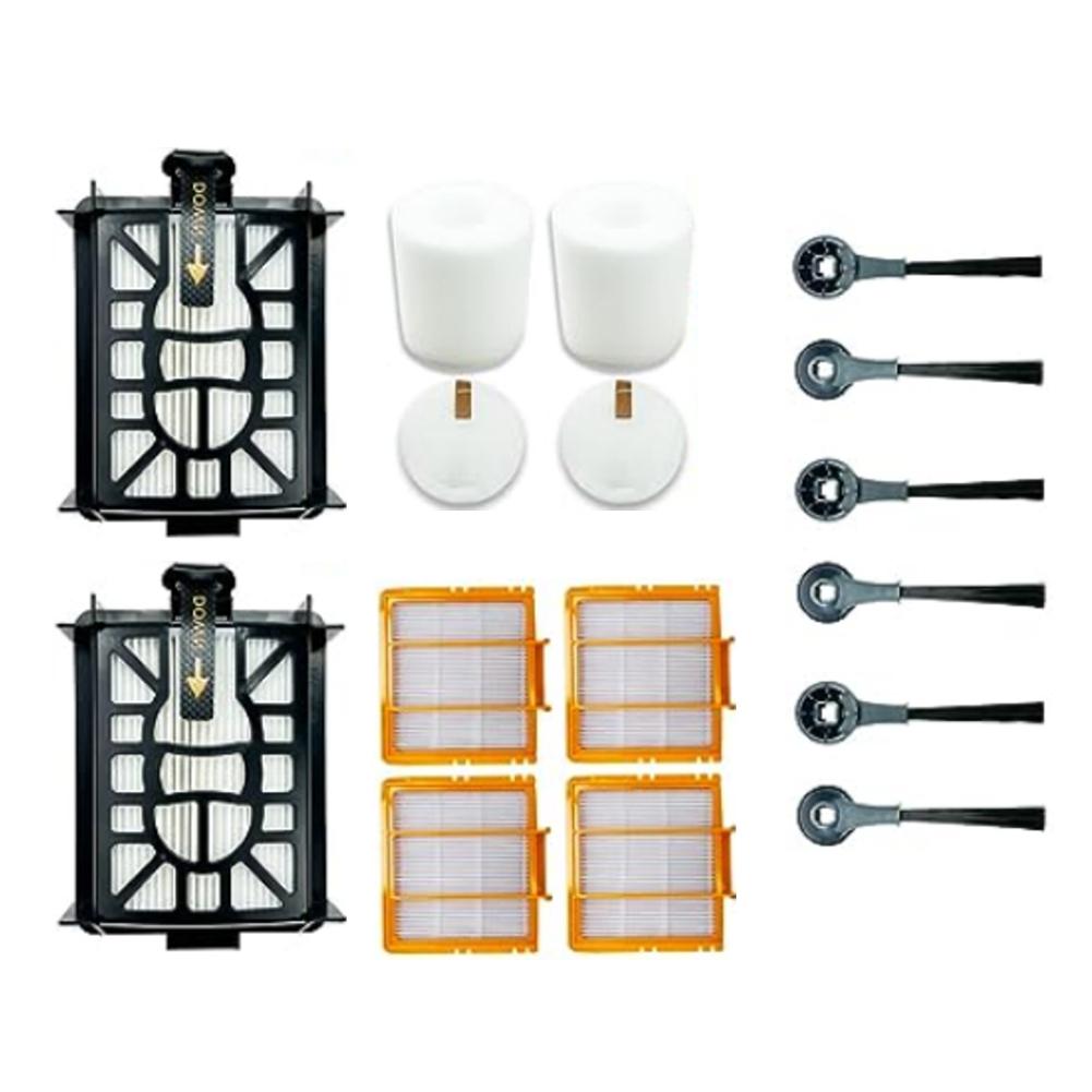 16 Pcs/set For SHARK AI For Ultra 2 In 1 For RV2600WSEU RV2500SEU Side Brush Filter Vacuum Cleaner Accessories Spare To Replace