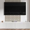 Panel Winylowy Samoprzylepny Z Nadrukiem Do Salonu 100X50 Cm Wzór Mozaikowy Z Okręgami