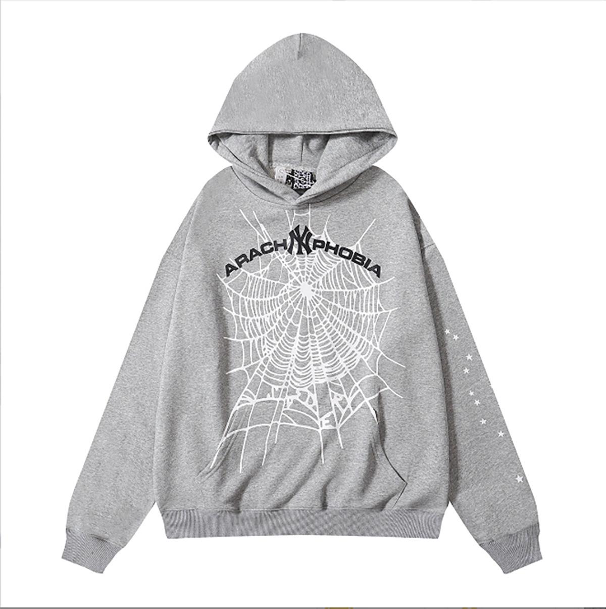 Original Sp5der Schwergewicht Samt Paar Hoodie Jacke - Bestseller Small white