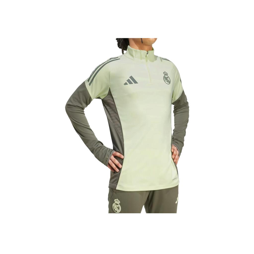 adidas Blok Renkli Dar Kesim Uzun Kollu Futbol Forması Erkek Üstler Sarı Yeşil JP3979