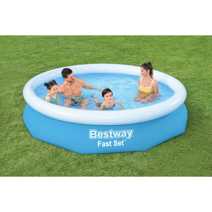 BESTWAY Piscine autoportante ronde Fast Set 305 x 66 cm avec filtration