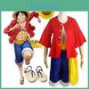Fantasia Cativante de One Piece Monkey D Luffy Novo Mundo Para Halloween e Cosplay
