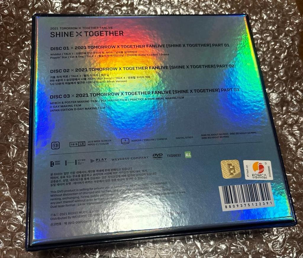 [USED] TXT SHINEXTOGETHER DVD Yeonjun Trading Card Korean Edition