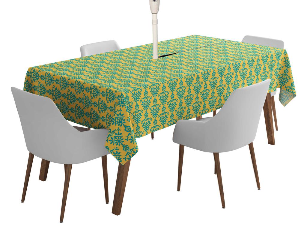 Vargottam Indoor Outdoor  Tablecloth  58x102 Inch  Rectangle  Tablecloth Waterproof Patio  Table  Cloths- Spring Summer