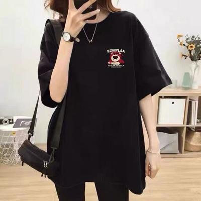 Summer Cotton Short-sleeved T-shirt Women's 2025 New Fat Mm Large Size Women's Clothing Is Thin and Loose, Covering the Belly and Tibetan Meat Tops