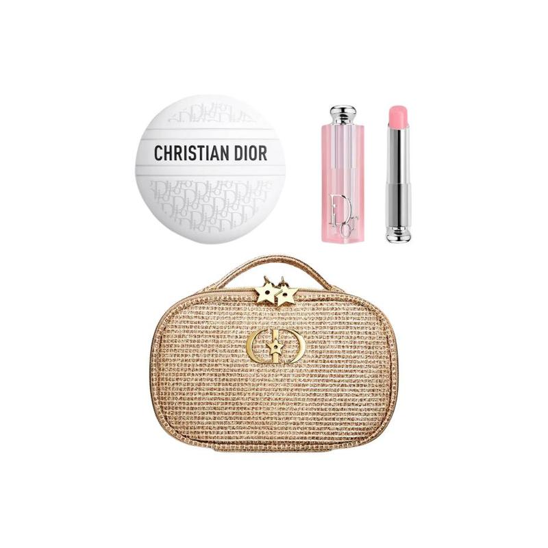 

DIOR Glamor Lip Balm + Presbyopia Multipurpose Cream + Double Star Cosmetic Bag Hand Cream Soothes Skin, Moisturizes and Softens 3.5g+50g белый