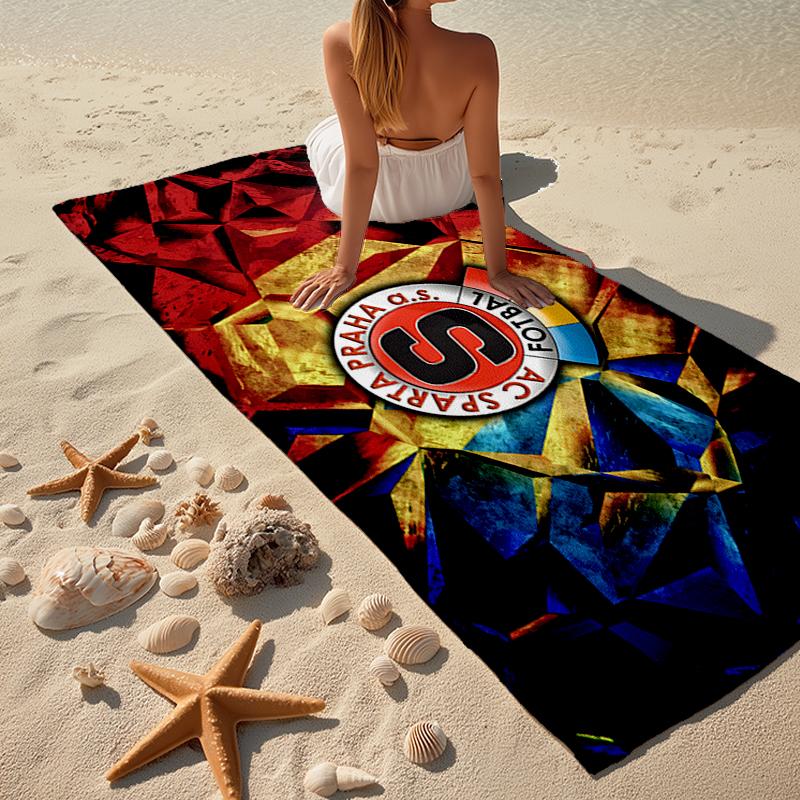 AC Sparta Praha Fashion Beach Towel: Ideal for Summer Adventures, Soft, absorbent and quick drying, suitable for swimming and bathing