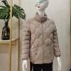 Damen Herbst- und Winter Daunen Baumwolle Gepolsterte Kleidung Übergröße Mutterbekleidung Maillard Gepolsterte Kleidung