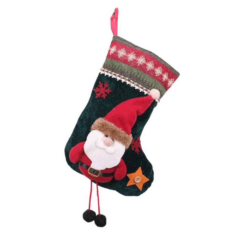 Cartoon Christmas Gifts Bag Santa Christmas Decorative Socks Cute Christmas Stockings Children