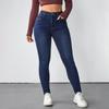 Neue Damen High Waist Skinny Jeans, Sexy Po-Hebende Bleistifthosen für Streetwear, Modische Tapered Leg Denim-Hosen