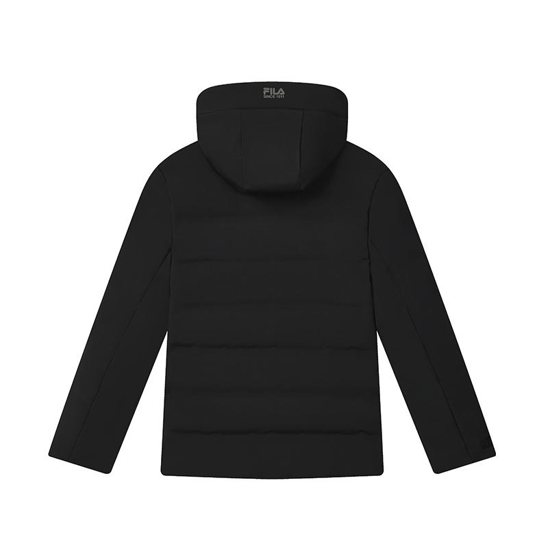 FILA Heritage Warm Versatile Hooded Down Jacket Men outerwear Black F11M448902FBK