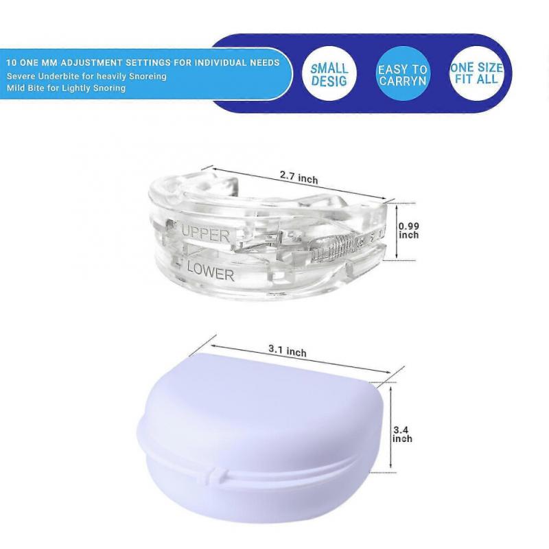 Anti-snore Mouthguard, Adjustable Anti-snoring Mouthpiece, Night Time Teeth Mouthguard Bruxism Sleeping Bite Guard