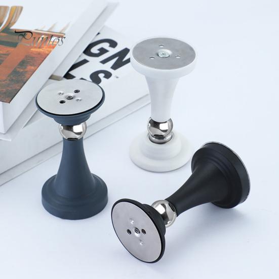 Door Stopper 1 Set Punch-free Anti-collision Stainless Holder Steel Magnetic Stopping Bumper Household Supplies Stop