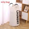 Portable Collapsible Round Laundry Basket Oxford Cloth Waterproof Storage Bag For Home Use