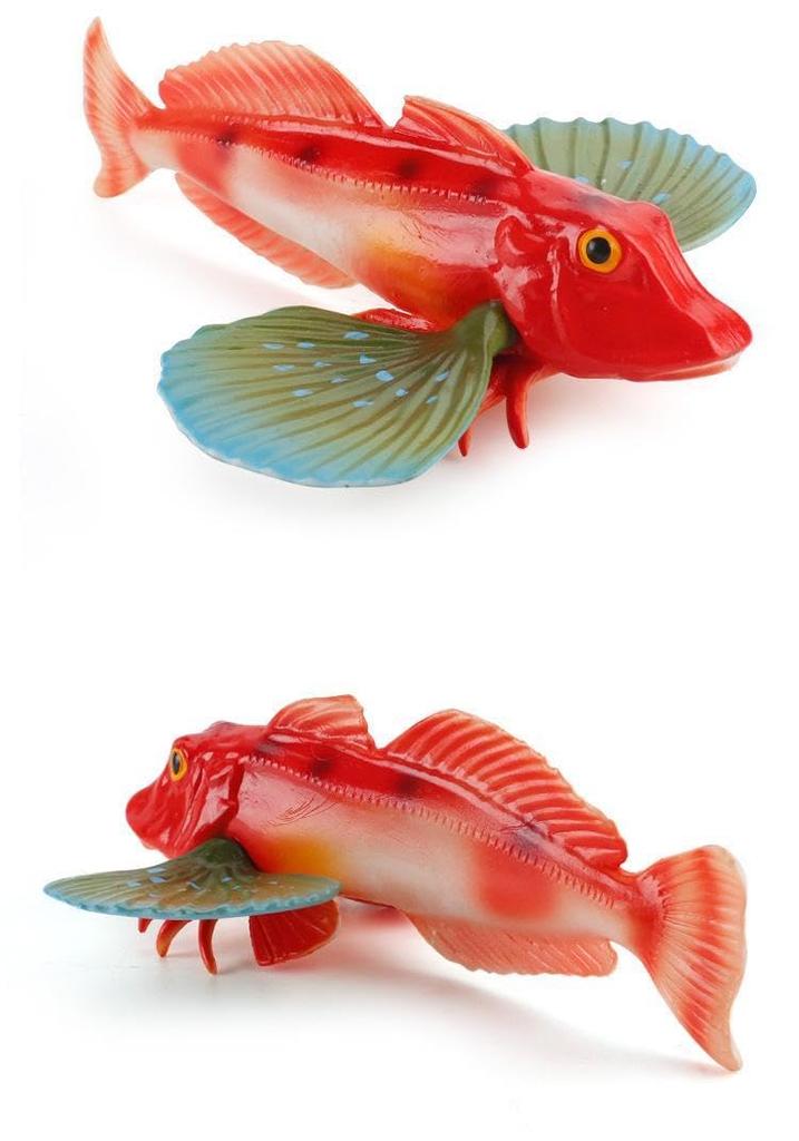 [Nekogamiyama] Gurnard, Kanagashira, Bamboo Barley Fish, Sea Fish, Seaside Figurine, Model, Miniature, Ornament, Interior Decor, Collectible Model