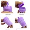 Silicone Folding Water Cup Portable Travel Sports Cup Outdoor Camping Portable Folding Coffee Cup Accompanying Water Cup
