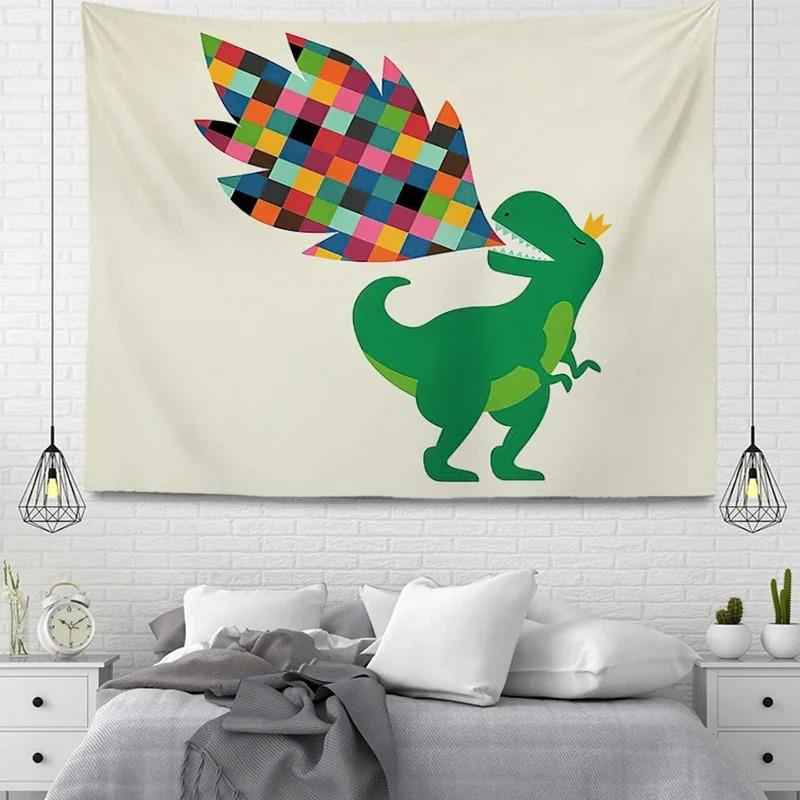 Colorful Cartoon Animal Decorative Tapestry Home Wall Decor Living Room Office Tapestry