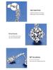 Exquisite S925 Silver Moissanite Tassel Stud Earrings for Women