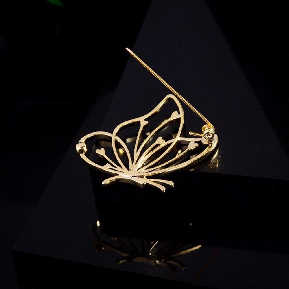 Leichter Luxus Schmetterling Reversnadeln Kleiderzubehör Abzeichen Pin Party-Mitgebsel