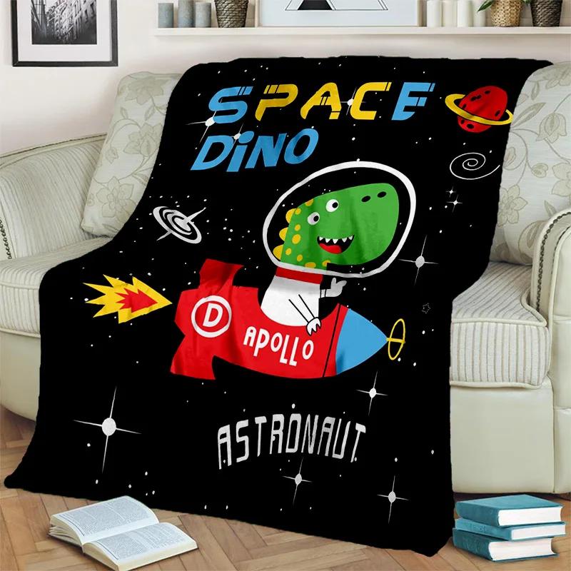 3D Dinosaur Space Cute Dino Children Cartoon HD Blanket,soft Throw Blanket for Home Bedroom Bed Sofa Picnic Office Cover Blanket