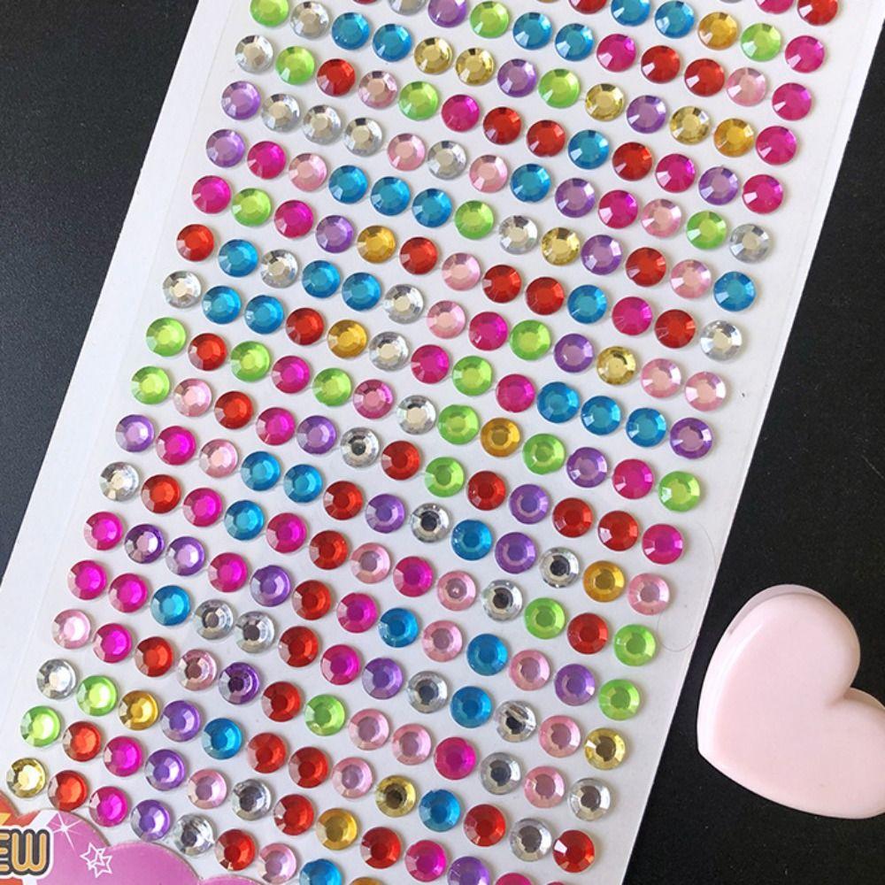 DIY Mobile Phone 3D Gem Stickers Scrapbooking Crystal Rhinestone Sticker  Children Toy