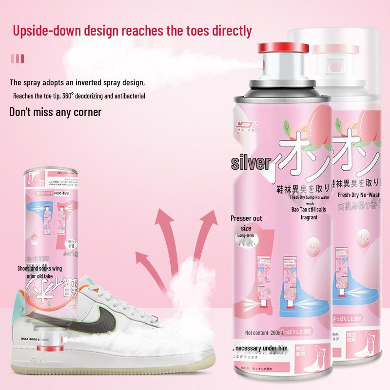 Sneaker & Shoe Deodorizing Spray - Odor Remover & Disinfectant for Shoes, Socks, and Cabinets